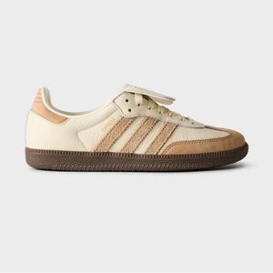 Adidas Samba LT Shoes in Cream and Brown Tan Suede 8.5 W 25.5cm